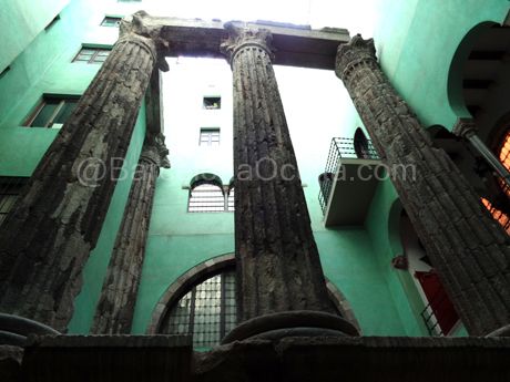 Roman columns Barcelona