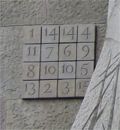 Magic Square on the facade of Sagrada Familia